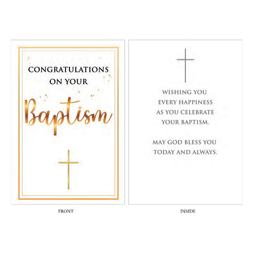 Card - Baptism Congratulations