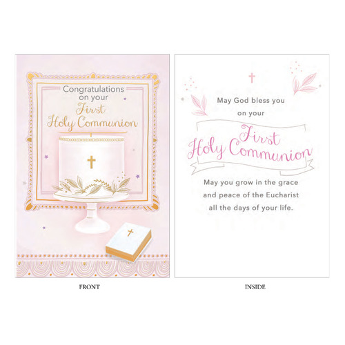 Card - Communion Congratulations Girl