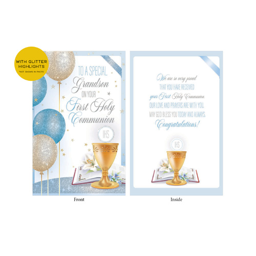 Card - Communion Grandson
