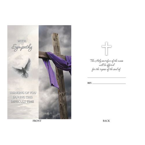 Mass Intention Card For The Dead