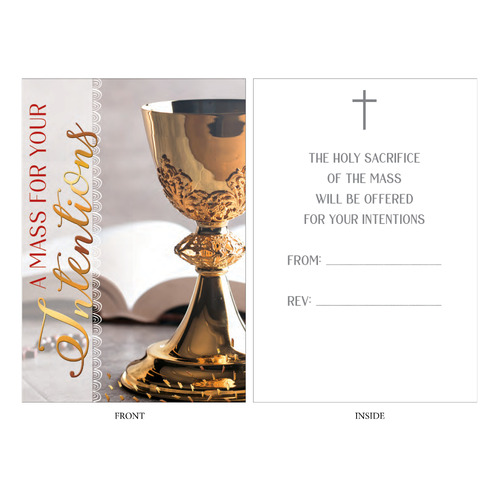 Mass Intention Card For The Living