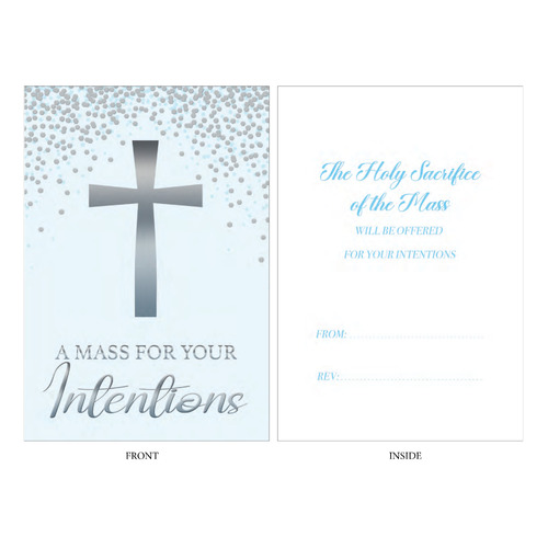 Mass Intention Card For The Living