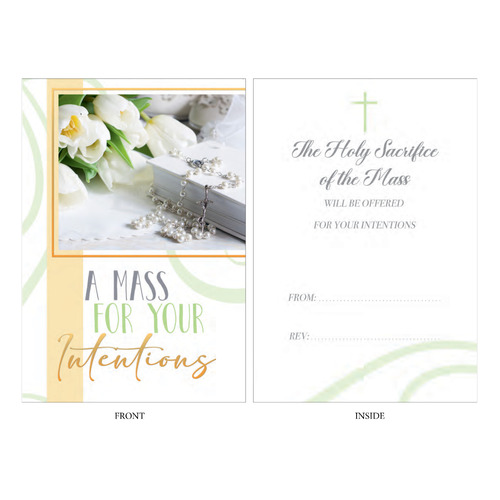 Mass Intention Card For The Living