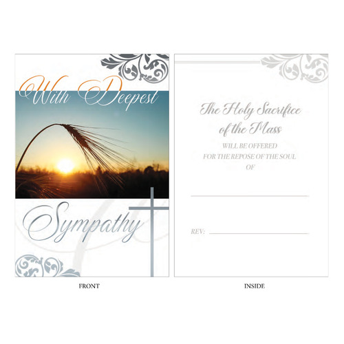 Mass Intention Card For The Dead