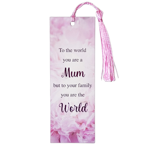 Bookmark Laminated w/tassel - Mum