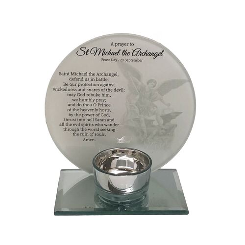 Saint Tealight Candleholder - St Michael