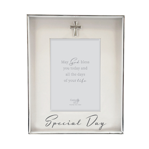 Silver Photo Frame w/Motiff - Special Day