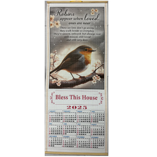 2026 Wood Scroll Calendar - Robins Near You