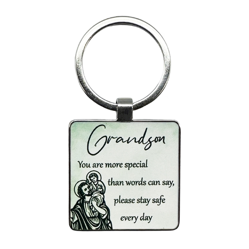 St Christopher Keyring - Grandson
