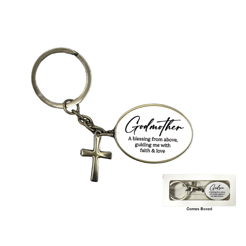Keyring w/Cross- Godmother