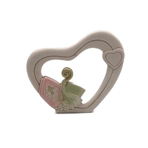 Confirmation Heart Resin Plaque
