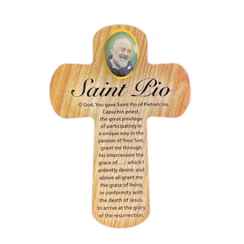 Palm Cross -  St Padre Pio