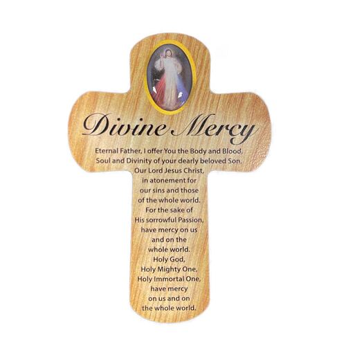 Palm Cross - Divine Mercy