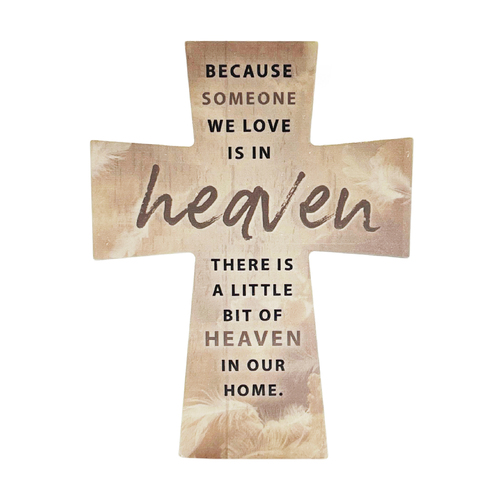 Ceramic Cross - Because Someone we Love ...