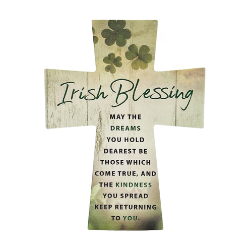 Ceramic Cross - Irish Blessing