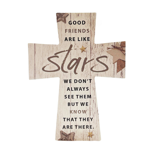 Ceramic Cross - Stars