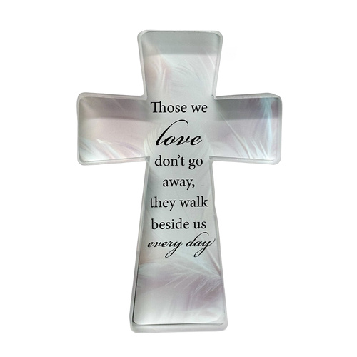Glass Standing Cross - Those We Love