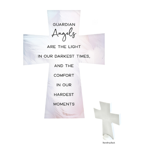 Ceramic Cross - Guardian Angel