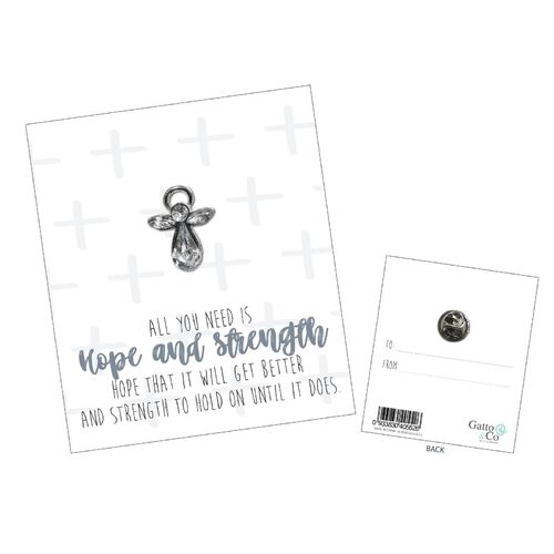 Lapel Pin Always With You Angels - Hope and Strength