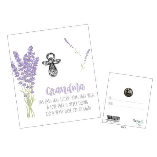 Lapel Pin Always With You Angels - Grandma