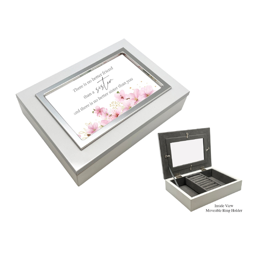 Jewellery Box White - Sister