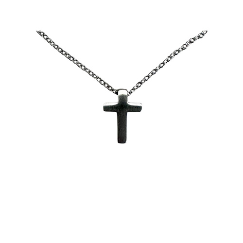 Stainless Steel Necklace with Cross