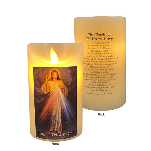 LED Wax Scented Candle - Divine Mercy