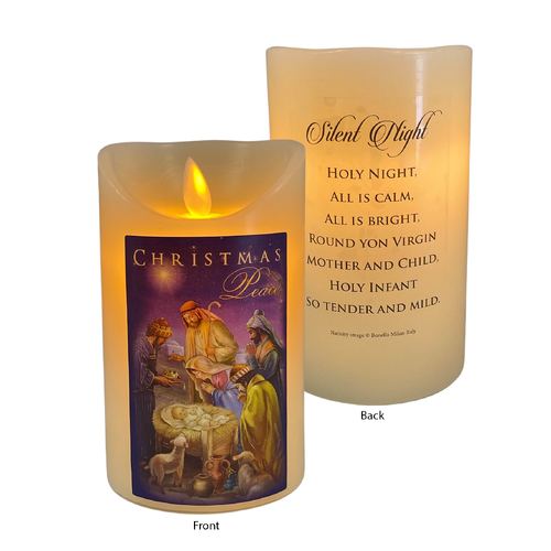 LED Wax Scented Candle - Christmas