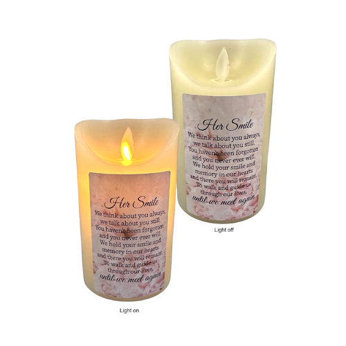 LED Wax Scented Candle - Her Smile
