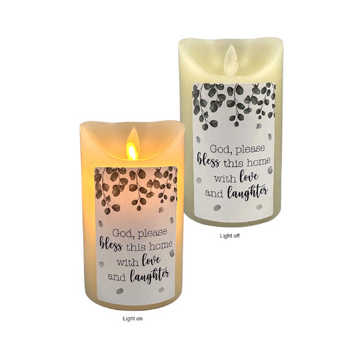LED Wax Scented Candle - Home Blessing