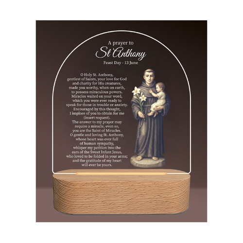 Divine Collection LED Plaque - Saint Anthony