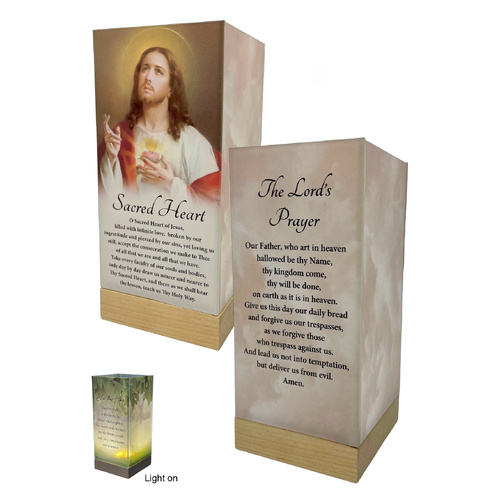 Cathedral LED Light Lamp - Sacred Heart Jesus