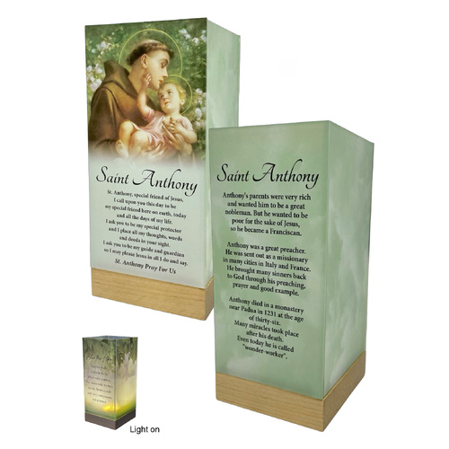 Cathedral LED Light Lamp - St Anthony