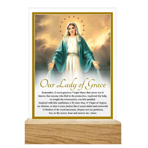 Precious Glass Plaque w/Stand - Miraculous