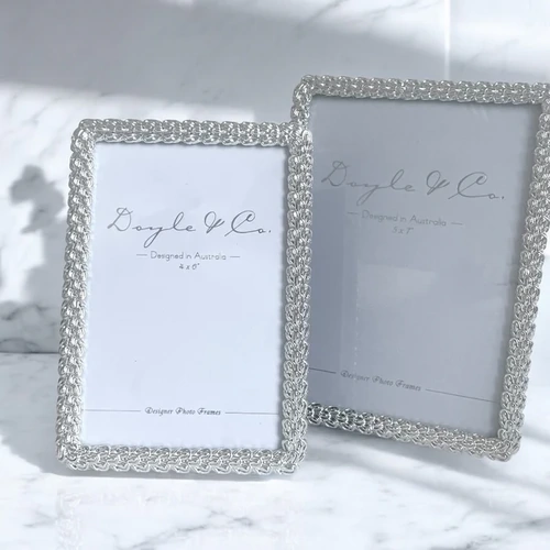 Silver Layered Petal Frame 5 x 7