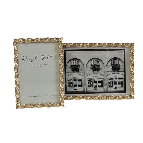 Gold Textured Twirl Frame 5 x 7