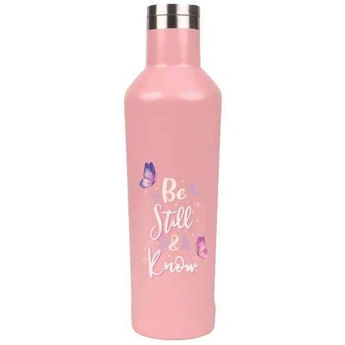 Water Bottle, Stainless Steel Be Still & Know