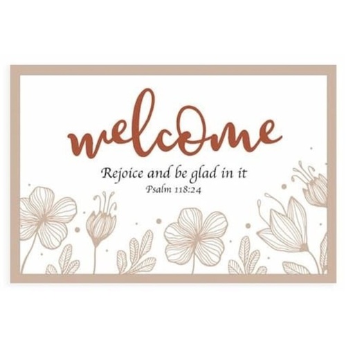 Floor Mat, Pvc Coil: Rejoice And Be Glad In It