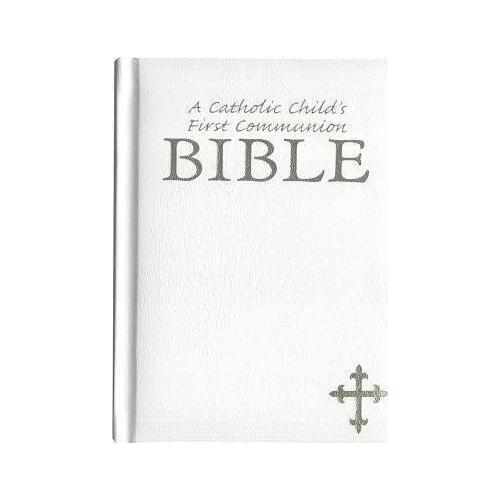 Catholic Child's First Communion Bible - White