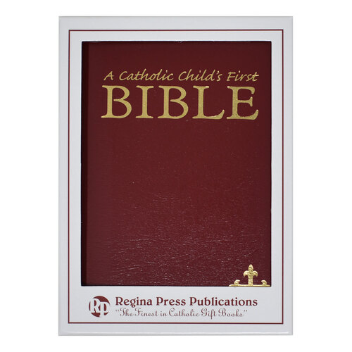 Catholic Child's First Bible - Catholic Edition Maroon Imm Lther