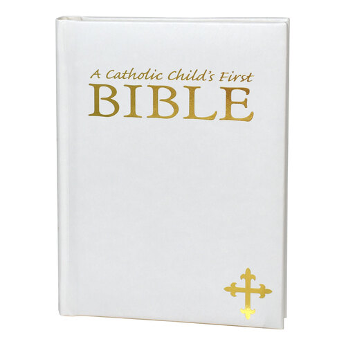 My First Bible - Catholic Edition White Imm Lther