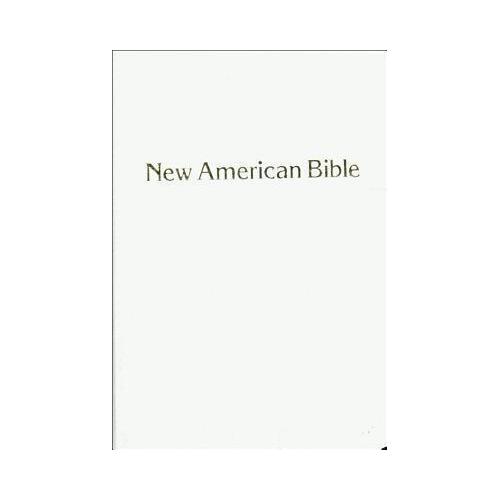 New American Bible White Leather