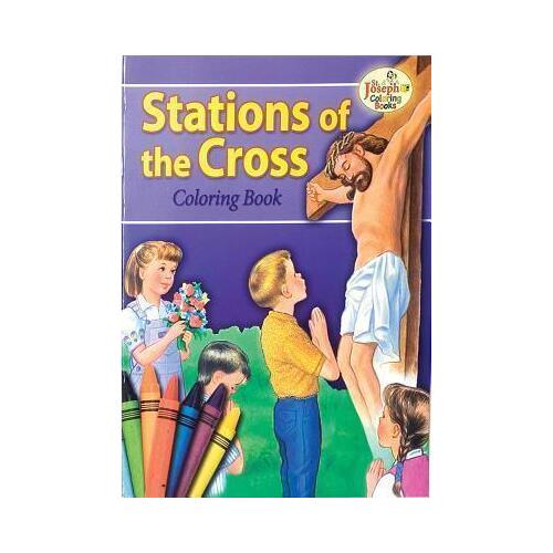 Stations Of The Cross Colouring Book