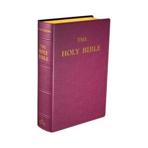 Douay Rheims Bible Burgundy Leather Flexible