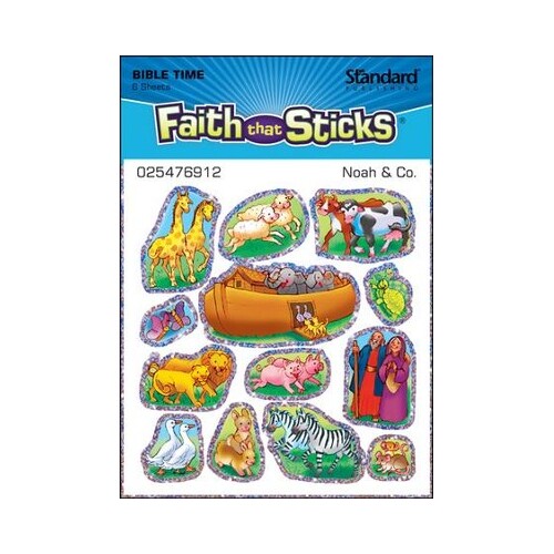 Noah & Co (6 Sheets, 78 Stickers) (Stickers Faith That Sticks Series)