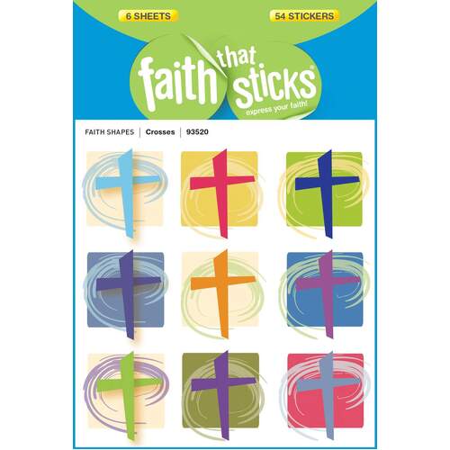 Crosses (6 Sheets, 54 Stickers) (Stickers Faith That Sticks Series)