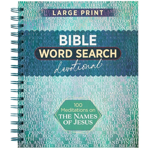 Bible Word Search Devotional: 100 Meditations on the Names of Jesus