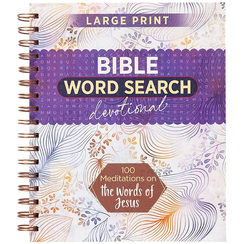 Bible Word Search Devotional: 100 Meditations on the Words of Jesus