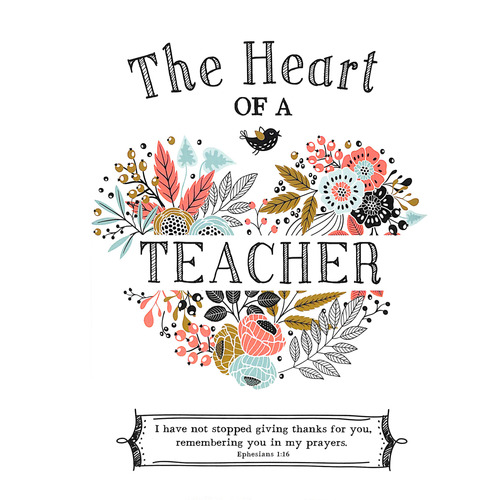 Heart of a Teacher : I have not stopped giving thanks for you, remembering you in my prayers.