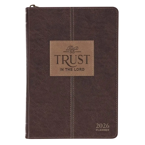 2026 Executive Diary/Planner, Zippered: Trust in the Lord (Proverbs 3:5)